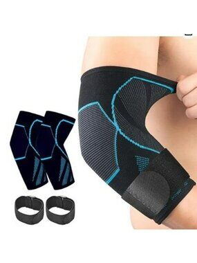 Adjustable Compression Elbow Sleeve Brace For Sports Joint Pain Relief